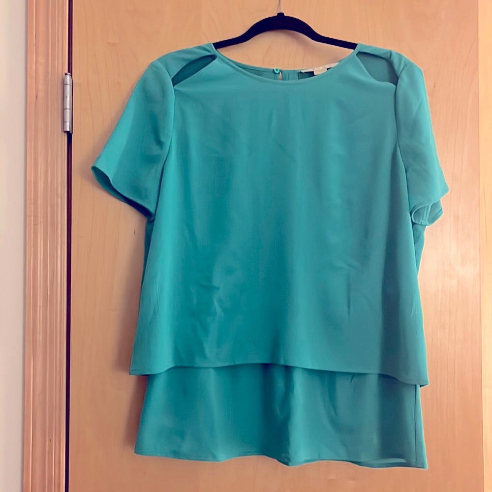 Copper & Ella split back top, size L